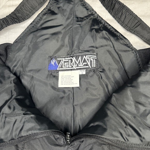 Zermatt youth Small Snow Bibs Black - Picture 5 of 7